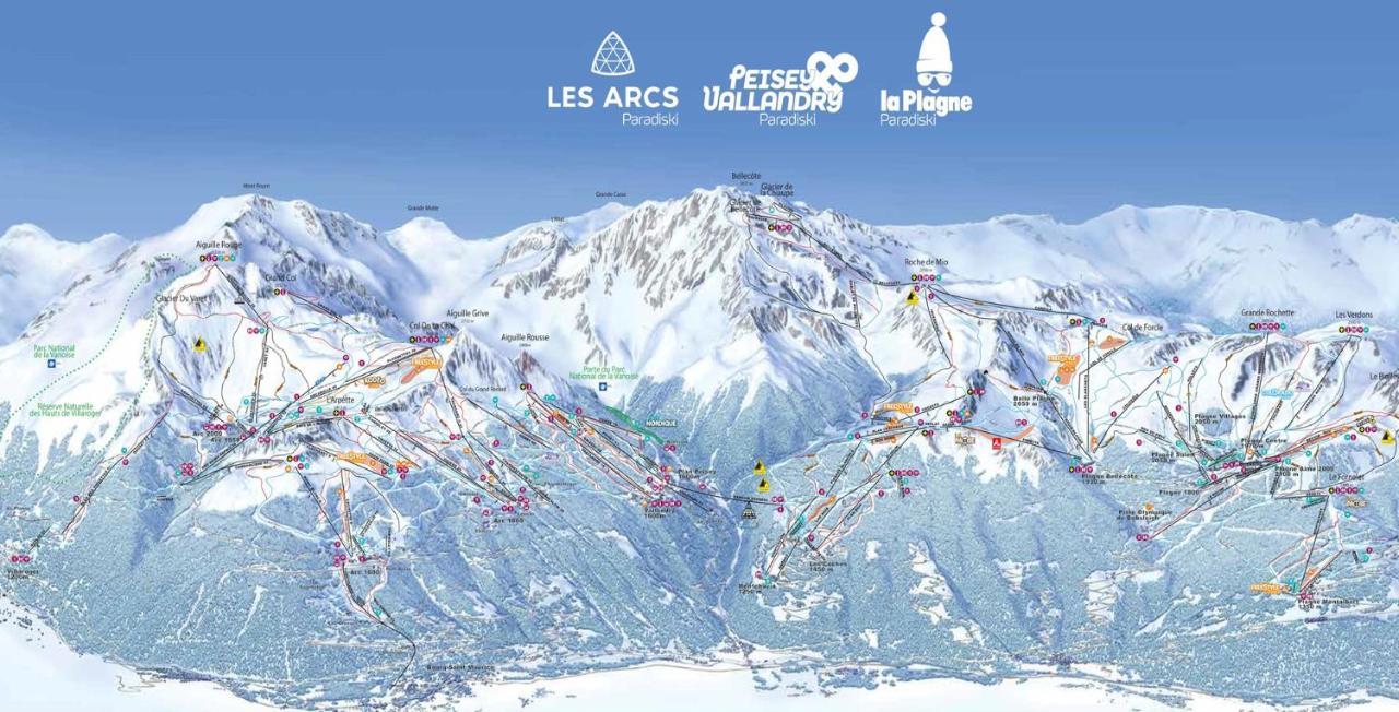 Arc 1950, Ambiance Chalet Luxe 5/7Pers Dans Residence 5* Skis Aux Pieds Avec Spa Les Arcs  Exterior photo